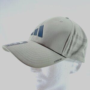 Adidas Gameday 4 Stretch Fit Silver Grey Fitted Hat Sz L / XL NWT